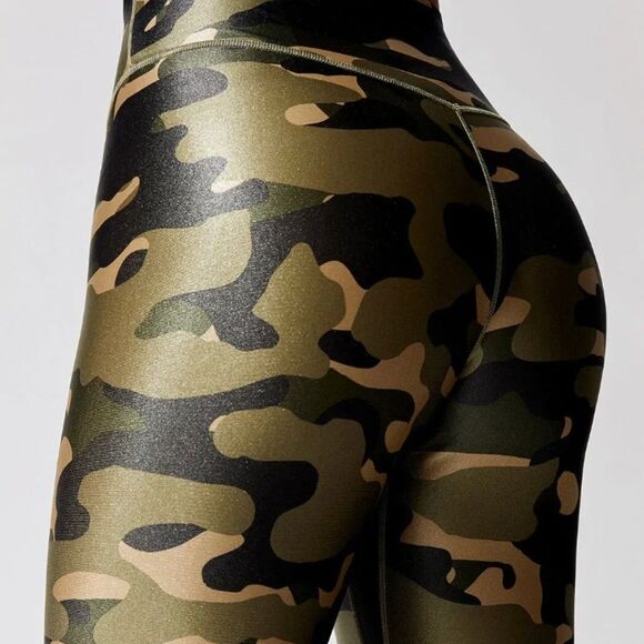 Nike Womens Dri-Fit One Mid Rise Camo Leggings DD4559-222 Medium Olive‎ XS - Picture 1 of 15